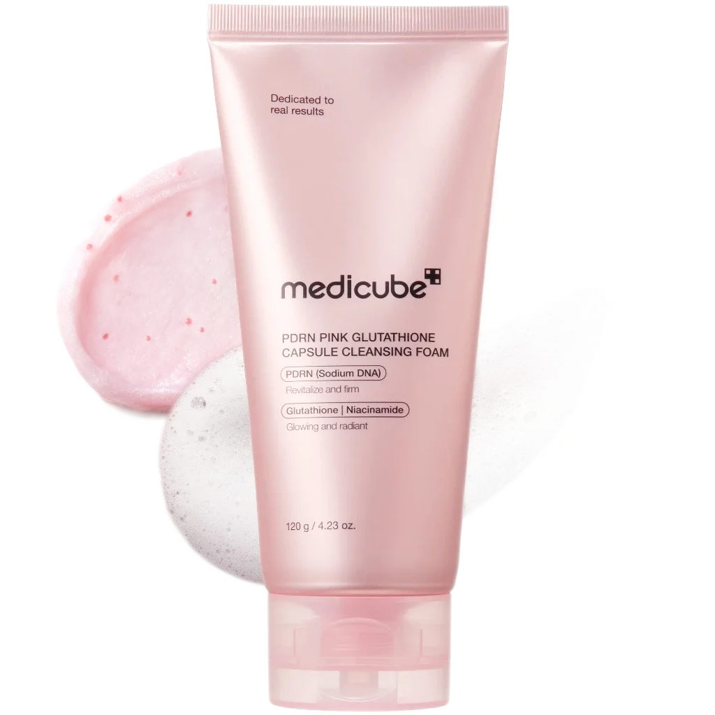 PDRN Pink Glutathione Capsule Foam Cleanser 120g