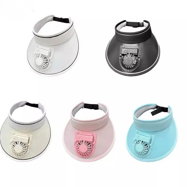 Hat with Fan Adjustable Angles USB Charging Outdoor Cap- Ladies