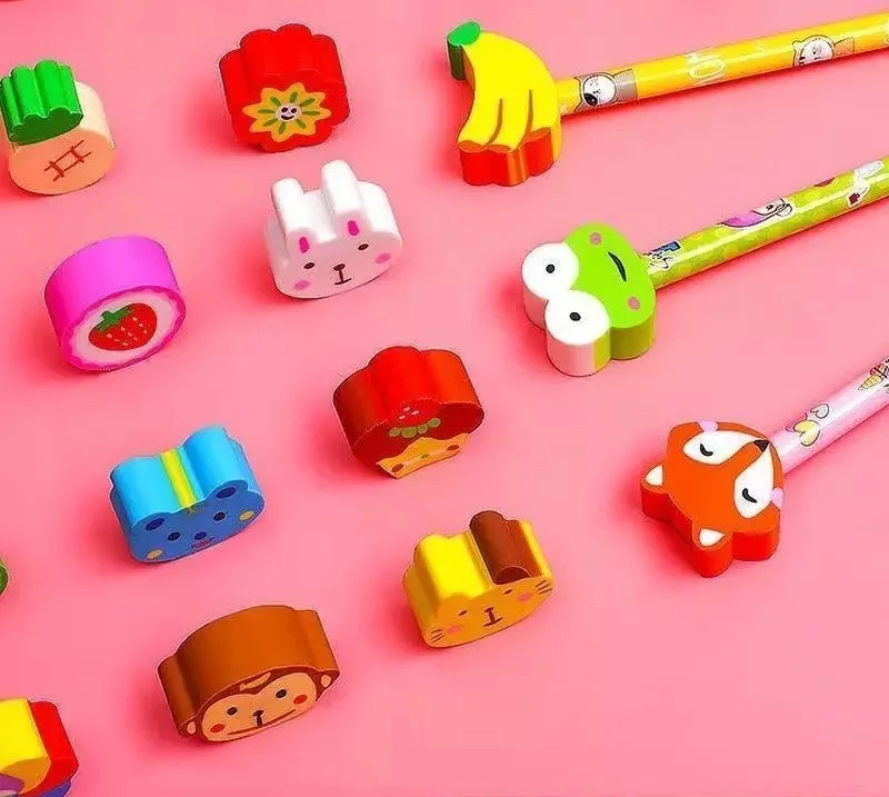 Pencils + Erasers Set